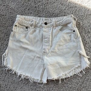 Free People We The Free Off White Shorts Size 26